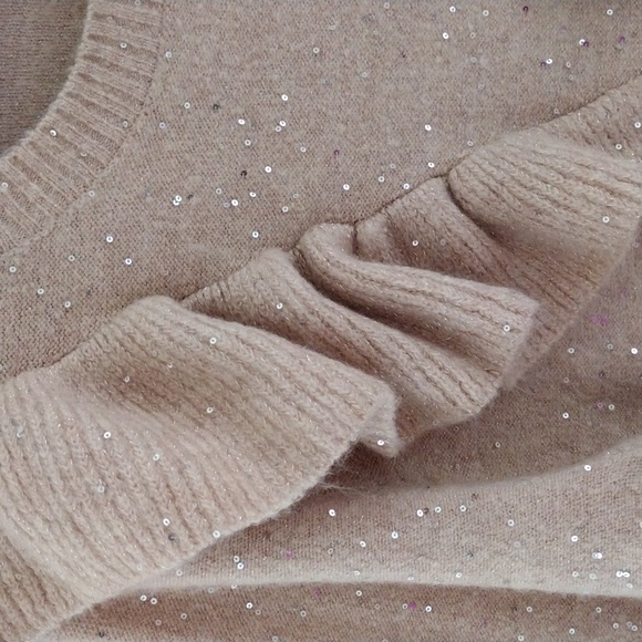 LC Lauren Conrad Women's Sweater. Sequin and Ruffles for a Cute Design. XXL - Picture 3 of 9
